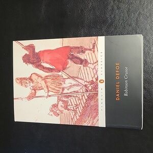 ROBINSON CRUSOE classic book novel Saniel Defoe shipwreck sea island